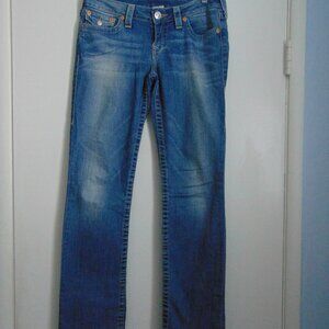 Women's True Religion Jeans Size 28 Straight Leg Great Condition